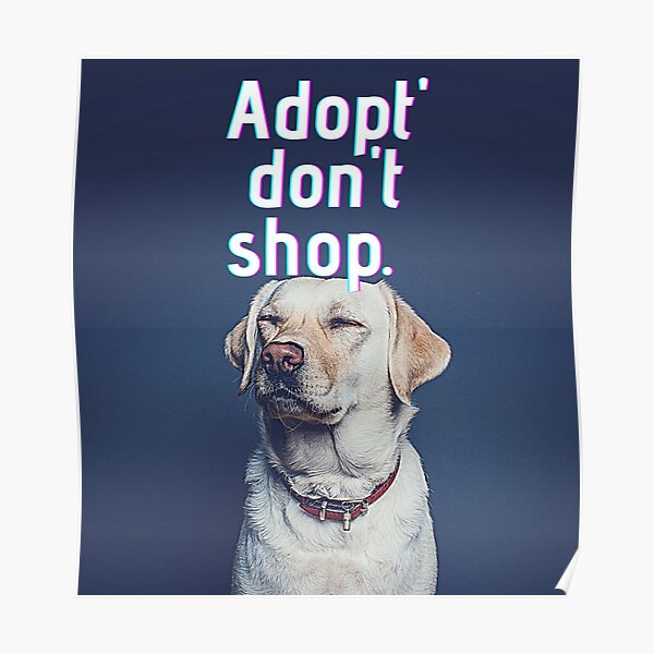 TooLoud Adopt Cute Puppy Poster Infant T-Shirt Dark