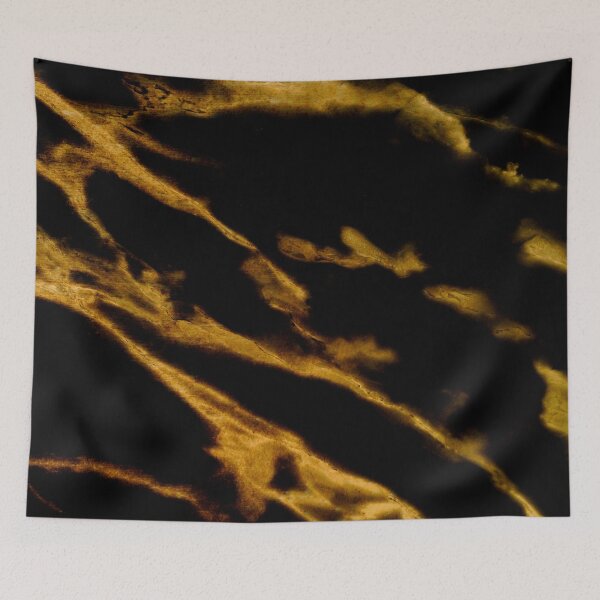 Item preview, gold marbled on black designed and sold by cutecrazytshirt.
