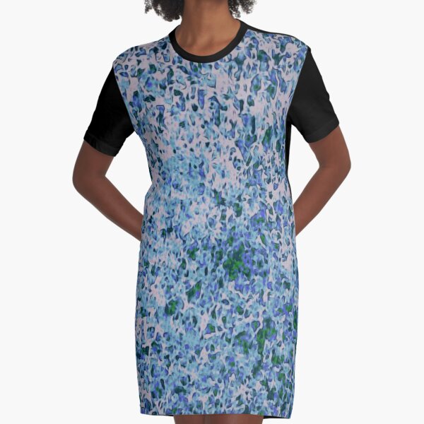 Bioplastic Texture Graphic T-Shirt Dress