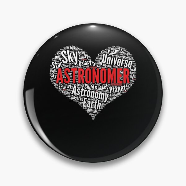 Item preview, Astronomy Lover Heart Shape Future Astronomer Word Cloud  designed and sold by avareid3.