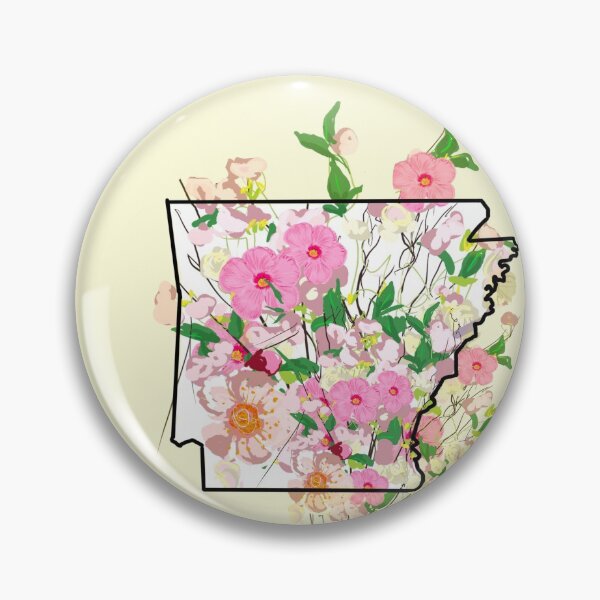 Item preview, Arkansas home outline apple blossom state flower designed and sold by girljohnny.