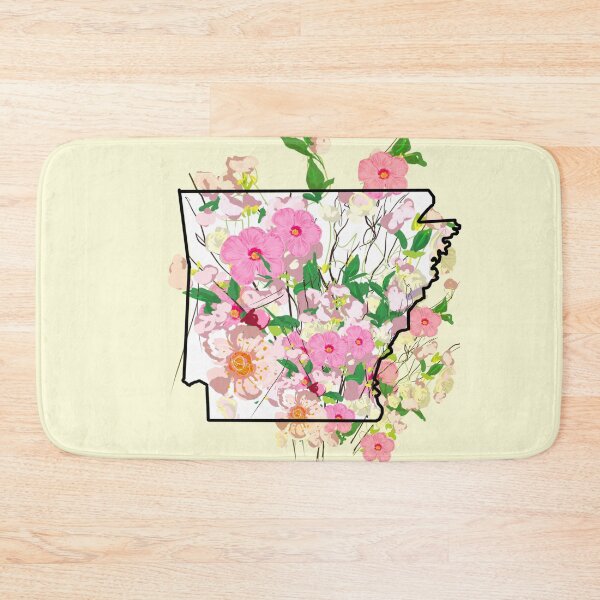 Item preview, Arkansas home outline apple blossom state flower designed and sold by girljohnny.