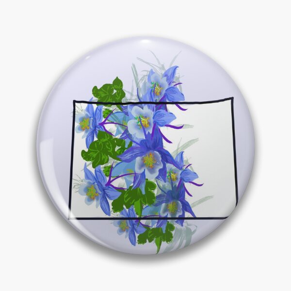 Item preview, Colorado home outline with state flower columbine  designed and sold by girljohnny.