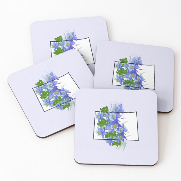 Item preview, Colorado home outline with state flower columbine  designed and sold by girljohnny.