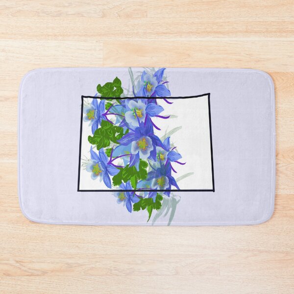 Item preview, Colorado home outline with state flower columbine  designed and sold by girljohnny.