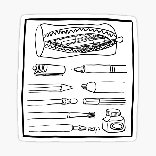 My painting supplies Sticker