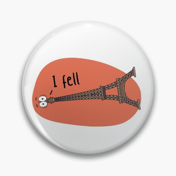 Item preview, I Fell Tower wordplay designed and sold by The Agreeable Raven.