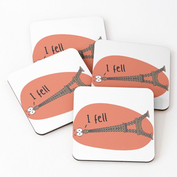 Item preview, I Fell Tower wordplay designed and sold by The Agreeable Raven.
