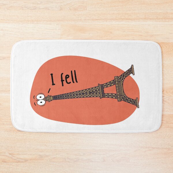 Item preview, I Fell Tower wordplay designed and sold by The Agreeable Raven.