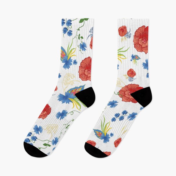 Item preview, Slavic Heritage Summer Wildflowers Meadow Boho Pattern designed and sold by LotusBlanc.