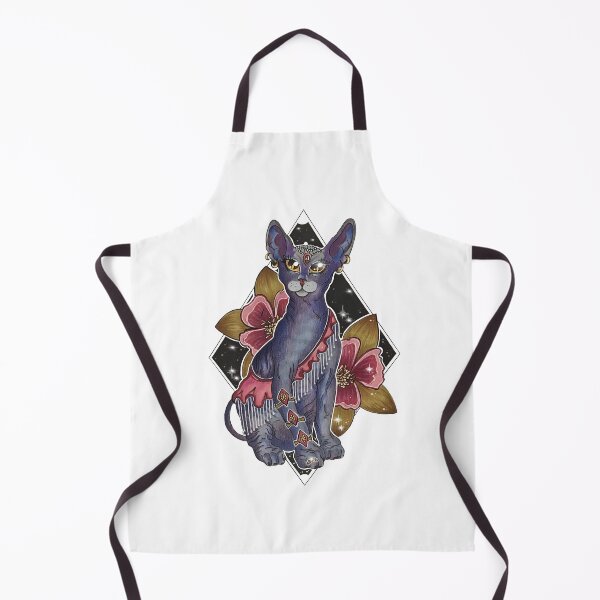 Item preview, Egyptian cat drawing in tattoo style designed and sold by Noemi Falcó Ilustraciones.