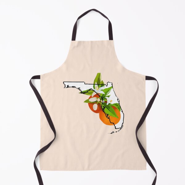 Item preview, Florida state outline with orange blossom state flower designed and sold by girljohnny.