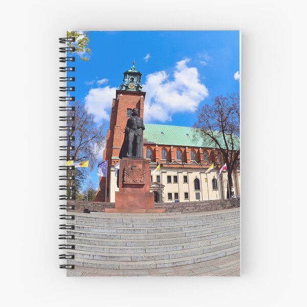 Item preview, Statue of Polish King Boleslaw I The Brave in front of the Gniezno Cathedral  designed and sold by Elzbieta Fazel.