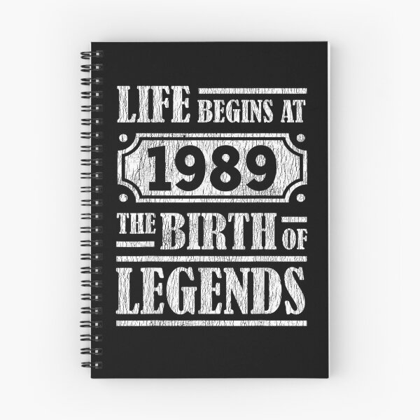 Item preview, 32nd Birthday Life Begins 1989 Birth Of Legends Vintage Bday  designed and sold by avareid3.