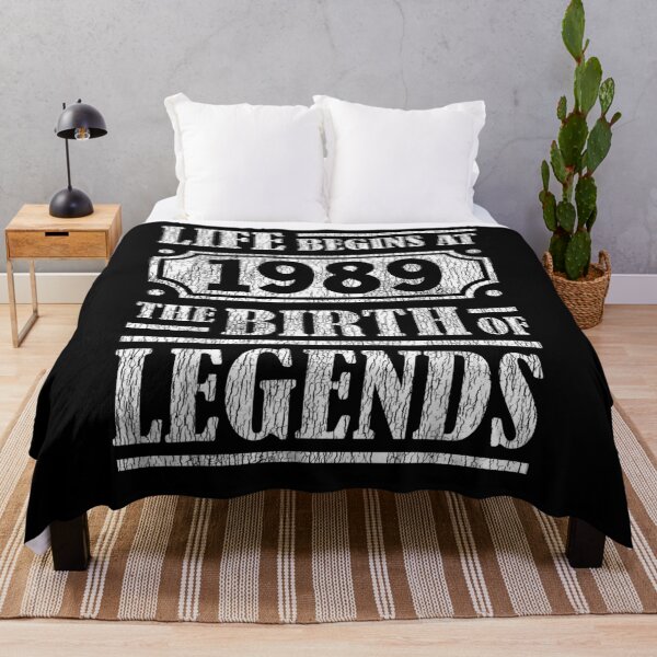 Item preview, 32nd Birthday Life Begins 1989 Birth Of Legends Vintage Bday  designed and sold by avareid3.