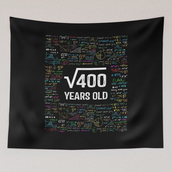 Item preview, Square Root Of 400 Funny 20 Years Old Boys Girls 20th Bday  designed and sold by avareid3.