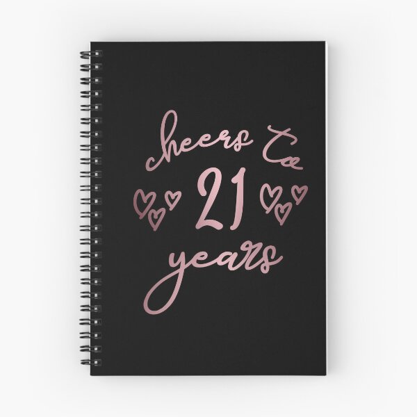 Item preview, Cheers to 21 Years in Metallic rustic pink | 21ST birthday | 21st birthday gift designed and sold by Violet Treasures.