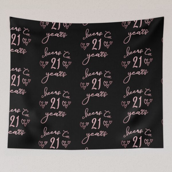 Item preview, Cheers to 21 Years in Metallic rustic pink | 21ST birthday | 21st birthday gift designed and sold by Violet Treasures.