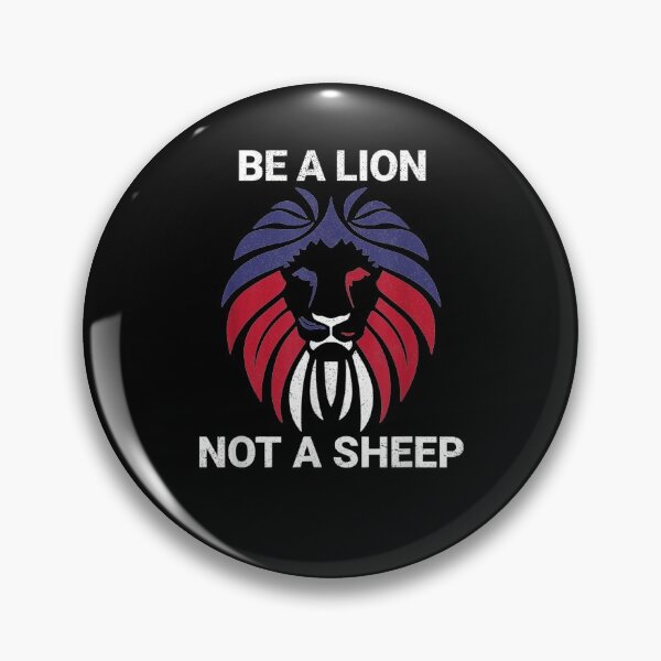 Item preview, Be A Lion Not A Sheep Patriotic Usa American Men Women  designed and sold by avareid3.