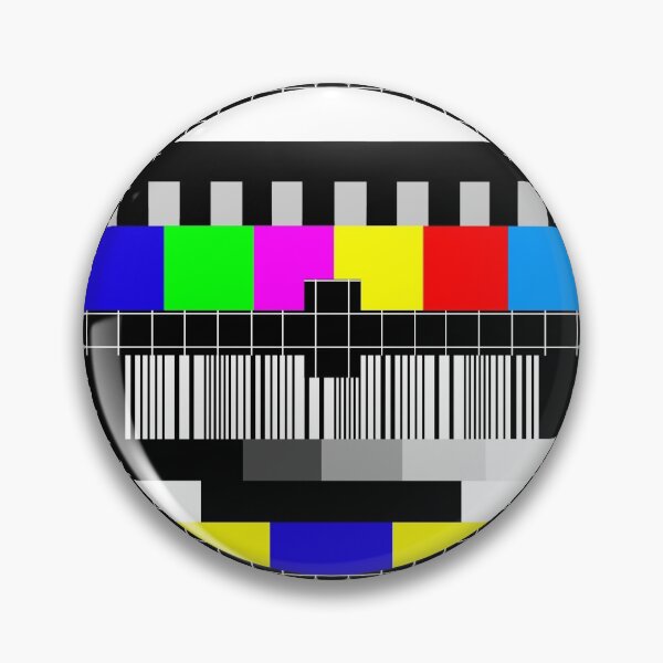 Item preview, Vintage TV test screen designed and sold by Delphimages Art.