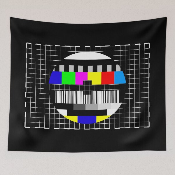 Item preview, Vintage TV test screen designed and sold by Delphimages Art.