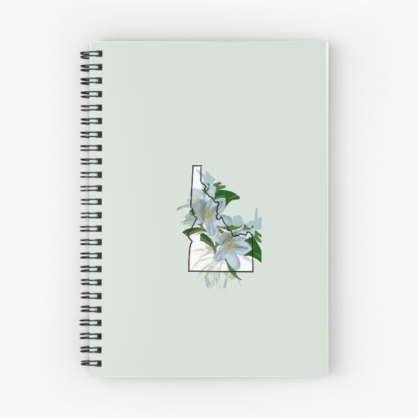 Item preview, Idaho state outline with Syringa flower designed and sold by girljohnny.