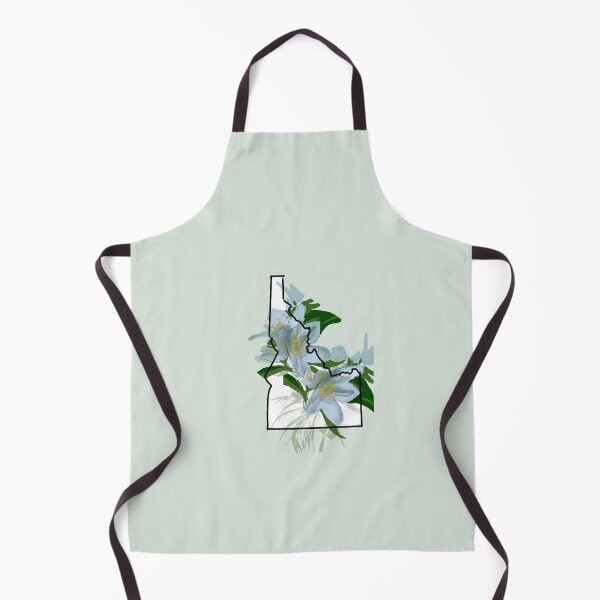 Item preview, Idaho state outline with Syringa flower designed and sold by girljohnny.