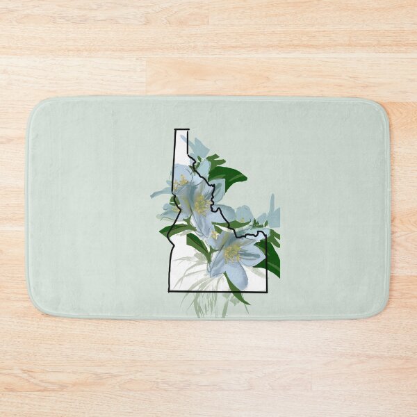 Item preview, Idaho state outline with Syringa flower designed and sold by girljohnny.