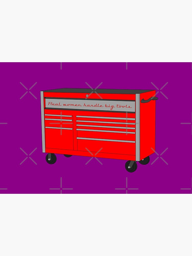 Women Tool Box (Red & Gray) Sticker for Sale by SquirrelPants87