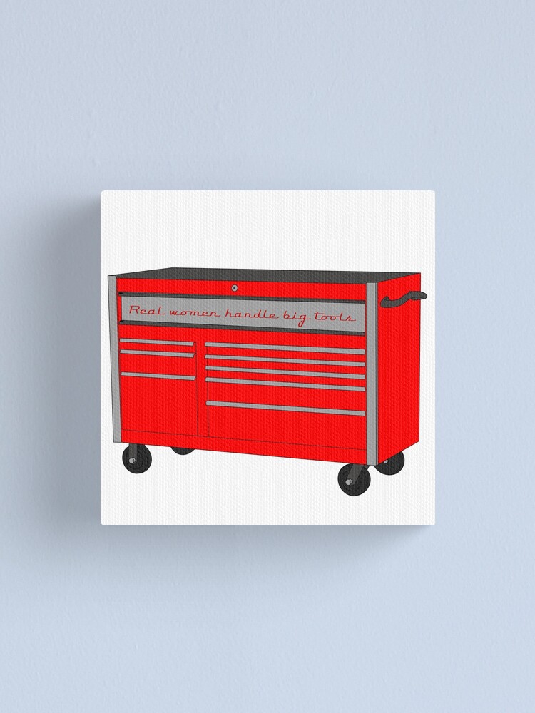 Women Tool Box (Red & Gray) Sticker for Sale by SquirrelPants87