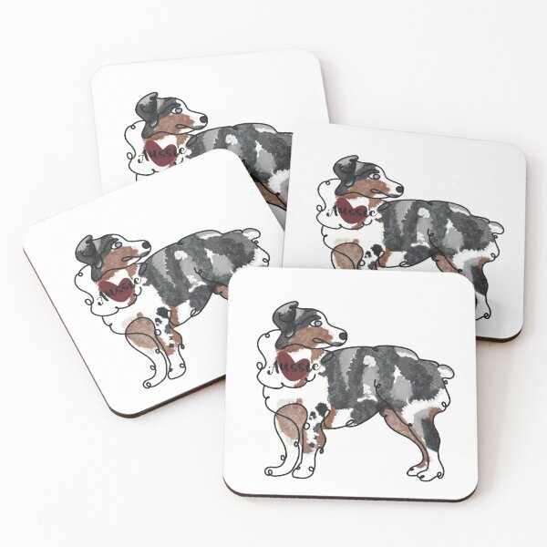 Item preview, Australian Shepard Aussie Love  designed and sold by zhdezigns.