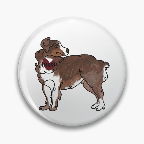 Item preview, Red Australian Shepard Aussie Love  designed and sold by zhdezigns.