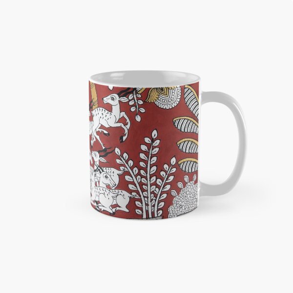 Item preview, Tree of life ( Red and Gold) indian folk art print in phad style designed and sold by gopalpjoshi.
