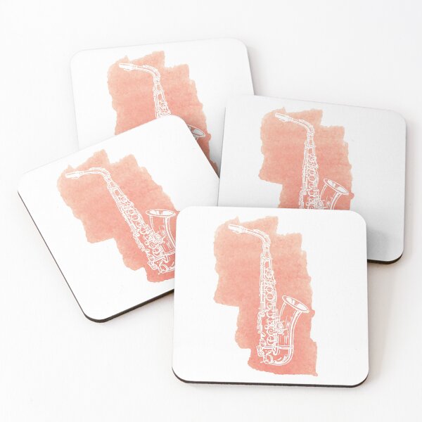 Item preview, Saxofone Pink Watercolor designed and sold by RaquelDeneth.