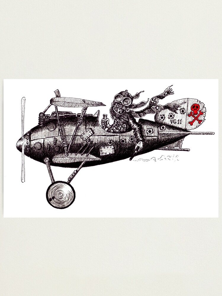 Old Airplane' Sticker | Spreadshirt