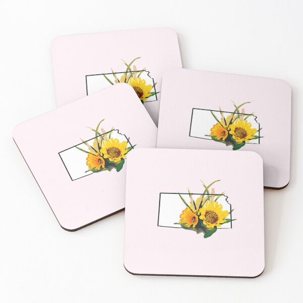 Item preview, Kansas outline with the state flower, the sunflower designed and sold by girljohnny.