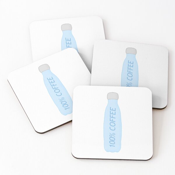 Item preview, 100% coffee flask- light blue  designed and sold by thesmileymedic.