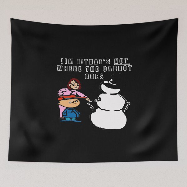 Item preview, Snowman carrot funny editorial cartoon for christmas designed and sold by twobillion.