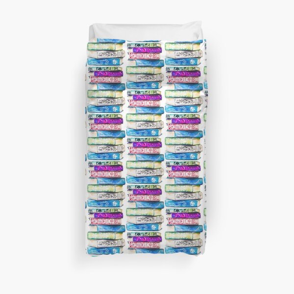 Stack of Books Duvet Cover