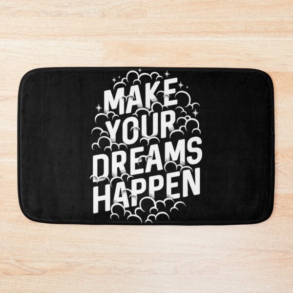 Item preview, make your dreams happen inspiration typography quote designed and sold by Sovik Goswami.