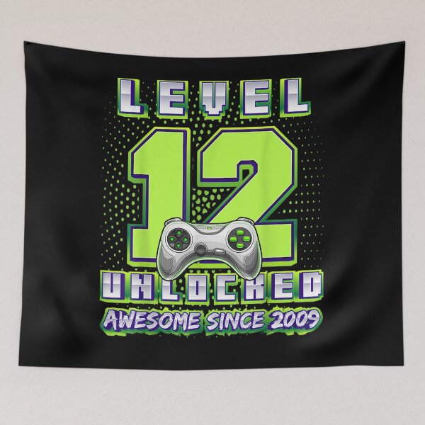 Item preview, Level 12 Unlocked Awesome 2009 Video Game 12th Birthday  designed and sold by laurader.