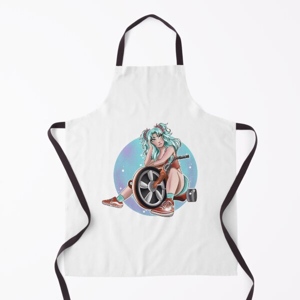 Item preview, Girl with blue hair riding a bicycle designed and sold by Noemi Falcó Ilustraciones.