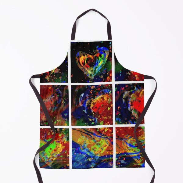 Item preview, Diptych Hearts in Flames designed and sold by Marilyn Cornwell.