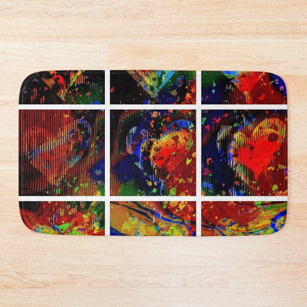 Item preview, Diptych Hearts in Flames designed and sold by Marilyn Cornwell.