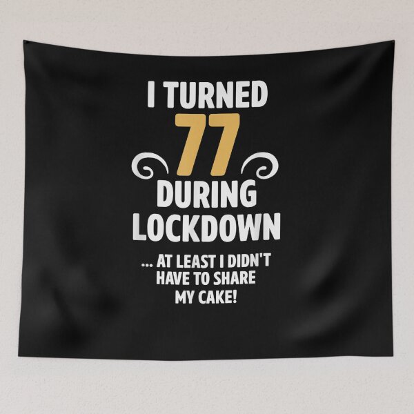 Item preview, 77 Year Old Men Women Lockdown Birthday Decorations  designed and sold by avareid3.