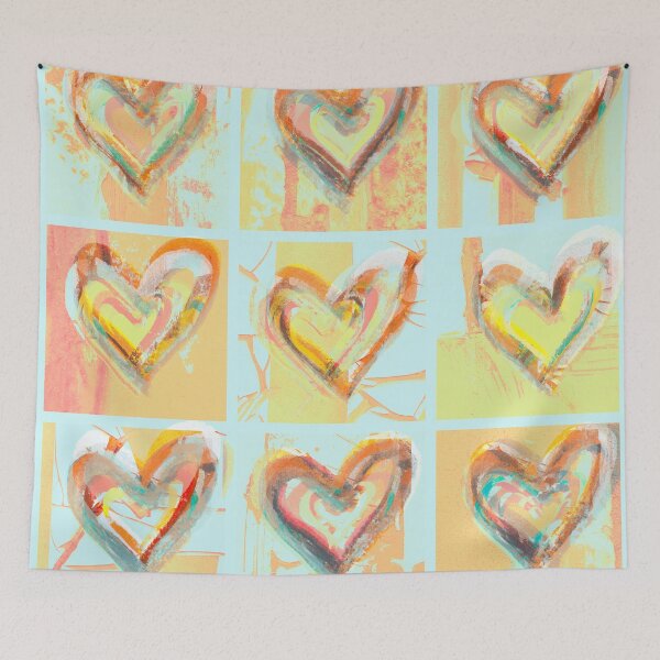 Item preview, Diptych in ORNG designed and sold by Marilyn Cornwell.