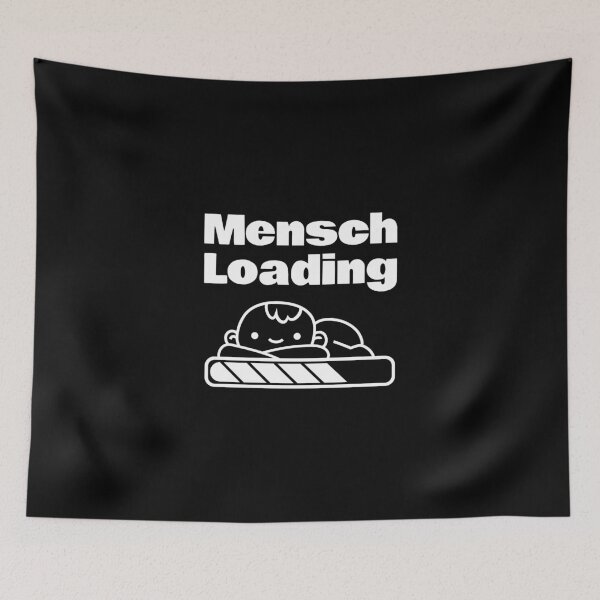 Item preview, Little Baby Mensch Loading Funny Yiddish Words designed and sold by LittleFlairTee.