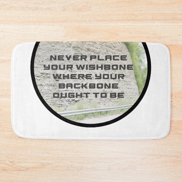 Item preview, Never place your wishbone where your backbone ought to be - Dad saying designed and sold by sonnytyphoon.