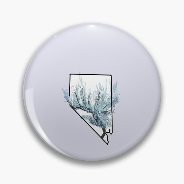 Item preview, Nevada state outline with sage bush designed and sold by girljohnny.