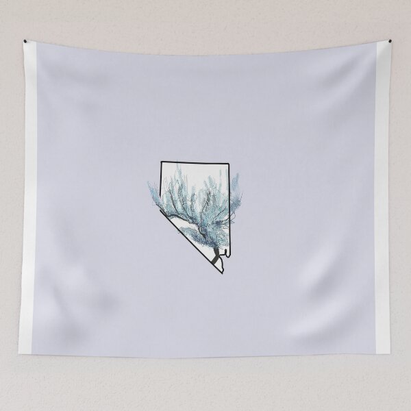 Item preview, Nevada state outline with sage bush designed and sold by girljohnny.